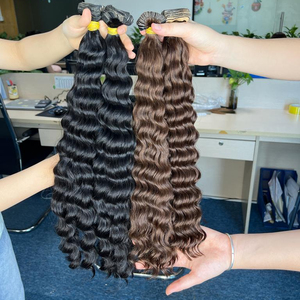 Extensión de cabello humano virgen vietnamita Super doble dibujado ondulado Remy cabello tejido estilo de onda natural - Product Image 1