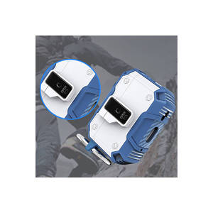Étui de protection en TPU résistant aux chocs Netzy SAFA Airbag 35 pour AirPods Pro Rouge avec bouton - Housse d'écouteurs antichoc - Product Image 2