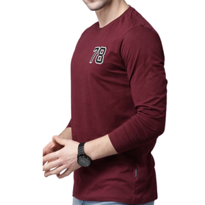 T-shirt en coton biologique à manches longues et coupe ample pour homme - Product Image 1