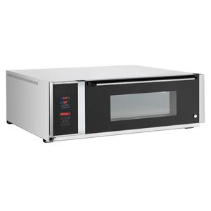 Four à pizza électrique à un seul niveau - Plateau en pierre réfractaire - 1 - 230V 3 phases - Commandes numériques - Jusqu'à 350°C - Product Image 1