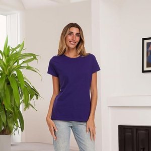 เสื้อยืดคอกลมแขนสั้นสำหรับครอบครัวแบบกำหนดเองเสื้อยืดธรรมดาจำนวนมากเสื้อยืดคอลูกเรือคอตตอน - Product Image 2