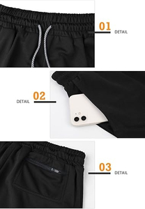 Pantalones Cortos Deportivos de Compresión para Hombre de Alta Calidad de Fábrica OEM, Diseño Sólido 2 en 1, Pantalones Cortos de Gimnasio para Correr y Hacer Ejercicio - Product Image 5