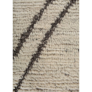 Alfombras de Lana Tejidas a Mano Manifest Ivory para el Hogar, Estilo Boho Geométrico para Sala de Estar, Entrada, Pasillo, Rectangulares, Tipo Rompecabezas, Tamaño 9x12 -REB-1171 - Product Image 3