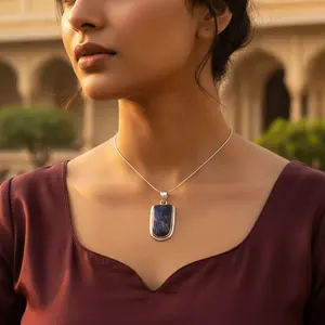 Collar de Plata 925 Chapado en Oro de 18K con Circonita y Perla, Gema Geométrica, para Mujer, Cadenas de Compromiso Modernas - Product Image 1