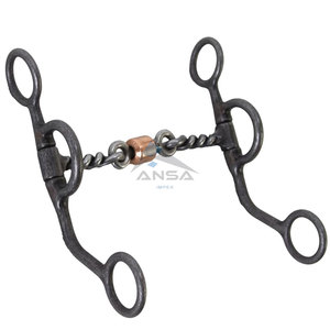 Aged Steel Twisted Dogbone <b>Trainer</b> Horse Bit 5-1/<b>8</b>" Mouth 6" Shank Western Riding Tack Wholesale Price Bulk Supplier - Product Image 4