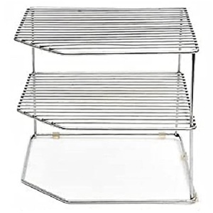 ชั้นวางของในครัวมีฝาปิดหม้อลวดชั้นวางสแตนเลสและบอร์ดสำหรับจัดระเบียบทันสมัยทนทาน - Product Image 5