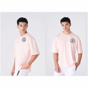 Camiseta al por Mayor, Nuevos Productos 2025, Serigrafía Personalizada, Estilo Desgastado por el Sol, Talla Grande, Color Gris, Unisex, Camiseta de Algodón de Alta Calidad - Product Image 1