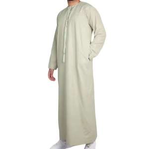 2022 Usine Bas Prix En Gros Robe Musulmane Musulmane Abaya Dubaï Islamique Thobe pour Hommes Traditionnel Jubba Thobe Islam Dishdasha - Product Image 5