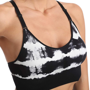 Venta al por mayor a granel Sujetador deportivo Mujeres Yoga Gimnasio Desgaste Sin costuras Fitness Top Acolchado Tiras Secado rápido Alto impacto Logotipo personalizado Sujetador OEM - Product Image 2