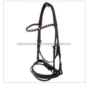 Bride en cuir équestre de qualité supérieure pour chevaux Rembourrage souple en cuir véritable de meilleure qualité Fabricant/grossiste direct - Product Image 1