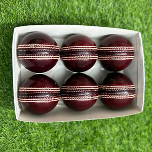 Pelota de críquet dura de Salstar Sports, productos de críquet, ropa y equipo de críquet, pelota roja de cuero, pelota de críquet hecha a mano - Product Image 3