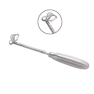 Curette adénoïde en acier inoxydable, instrument chirurgical ORL, curettes manuelles - Product Image 1