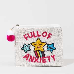 Monedero de cuero hecho a mano de diseño Vintage, bolso de moda de satén con cuentas de semillas bordadas, bolso de Color personalizado para mujer - Product Image 3