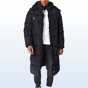 Offre Spéciale avec logo personnalisé Veste longue en duvet à bulles pour hommes Manteau long chaud d'hiver pour hommes Veste matelassée à fermeture éclair - Product Image 1