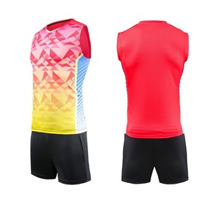 Conjuntos de Uniformes de Voleibol Personalizados de Jersey y Pantalones Cortos 100% Poliéster para Mujer y Hombre, Secado Rápido, Transpirable, al por Mayor - Product Image 4