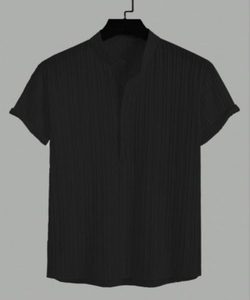 เสื้อยืดคอวีลำลองสำหรับผู้ชายผ้าทอแข็งน้ำหนัก200กรัม - Product Image 3