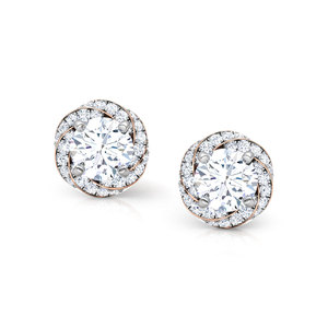 IGI Certified 14kt/18kt Solid Gold <b>Screw</b> <b>Back</b> <b>Earrings</b> Lab Grown VVS VS DEF CVD Diamonds All Sizes/Shapes Pearl Main Stone - Product Image 4