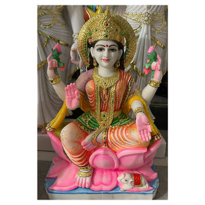 ที่สวยที่สุดและน่าสนใจรูปลักษณ์ที่ทันสมัยเทพธิดา Laxmi Maa รูปปั้นที่มีวัสดุชั้นสูงสำหรับการบูชาใช้ - Product Image 1