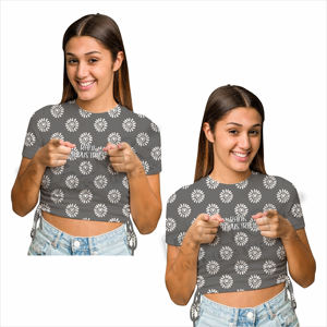 Women Short Length <b>Crop</b> <b>Top</b> T Shirt Fashion Casual Outfit Women Cotton <b>Crop</b> <b>Top</b> T Shirt Soft Touch Summer Wear - Product Image 6