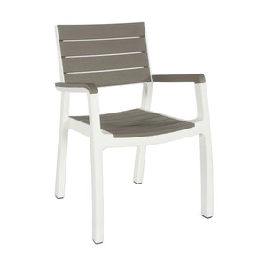 Poltrona KETER 'HARMONY' Bianco/Tortora - Product Image 1