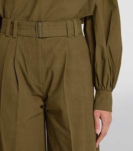 กางเกงคาร์โก้ขายาวผ้าคอตตอนสำหรับทุกเพศวัสดุกันน้ำสำหรับฤดูหนาวกางเกงคาร์โก้100% สีทึบสีกากีออกแบบได้ตามต้องการ - Product Image 4