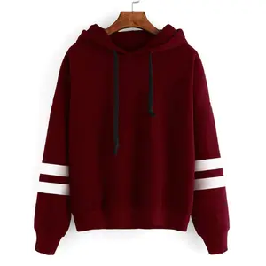wholesale men Pullover hoodie heavy weight oversized white Stripped hooded sweatshirts Pullover hoodie for Men