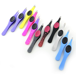 Pinzas de Cejas de Acero Inoxidable de Alta Calidad, Personalizadas, con Punta Plana Inclinada, Ligeras, Ecológicas y Reutilizables - Product Image 6