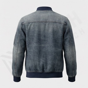 Veste en jean surdimensionnée à manches longues pour femme, personnalisable en gros, OEM, basique, boutonnée, avec poches, grande taille, mode automne-hiver - Product Image 2