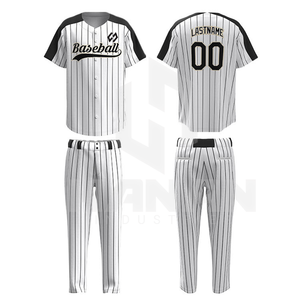 เครื่องแบบเบสบอลสำหรับผู้ชายดีไซน์ใหม่สำหรับทีมหรือคลับเครื่องแบบเบสบอลออกแบบโลโก้ของคุณเอง - Product Image 2