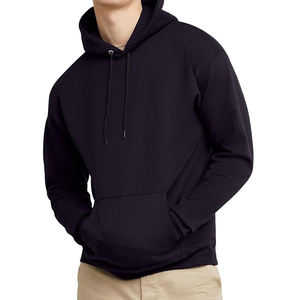 Sudadera con capucha para hombre de color liso, forro polar de algodón, ropa de calle en blanco suave y Premium, logotipo personalizado, entrega rápida, proveedor mayorista a granel - Product Image 1