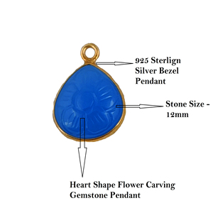 จี้พลอยรูปหัวใจสีเทอร์ควอยส์12มม. พร้อมเพชร925สเตอร์ลิงเงินนำโชคสำหรับทำเครื่องประดับและทำสร้อยคอ - Product Image 6