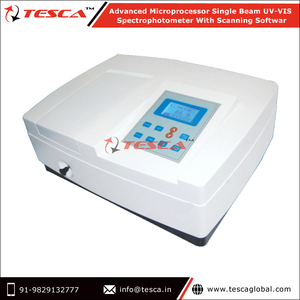 หน้าจอ LCD ขนาดใหญ่2nm แบนด์วิดธ์ไมโครโปรเซสเซอร์ลำแสงเดียว UV-VIS สเปกโตรโฟโตมิเตอร์พร้อมซอฟต์แวร์สแกน - Product Image 2