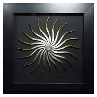 Décorations murales de forme rectangulaire en métal d'acier inoxydable pour des tentures d'arts de mur de nouveau design de salon