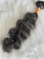 Extensions de cheveux naturels indiens Remy bruts Arrow Exim, ondulés, en vrac, tissés à la main, sans produits chimiques, toutes couleurs, en lots