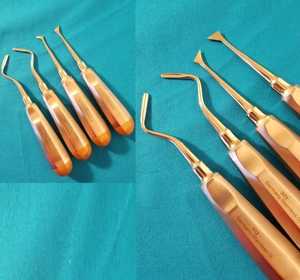 ชุดอุปกรณ์ถอนฟันแบบพรีเมียม 4 ชิ้น ชุดเครื่องมือผ่าตัดช่องปาก อุปกรณ์ถอนฟัน - Product Image 1