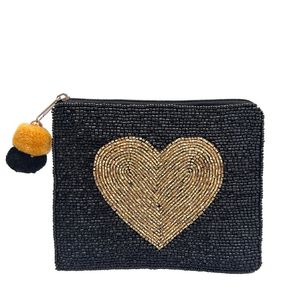 Trendy seed bead embroidered <b>coin</b> <b>purse</b> for women bulk Wholesale beaded <b>coin</b> <b>purses</b> with intricate handmade patterns - Product Image 4