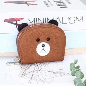 Ando Bag - Tarjetero de piel auténtica de vaca para mujer, billetera compacta tipo acordeón con cremallera - Product Image 2