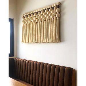 Decoración de Pared Boho de Lujo, Macramé Moderno para el Hogar, Estilo Mexicano - Decoración Caralarga para Espacios Lomas - Product Image 1
