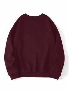 Sudaderas con capucha de mujer de color marrón transpirable antiarrugas de lana Premium, jersey de mezcla de algodón suave, sudadera cálida para invierno - Product Image 2