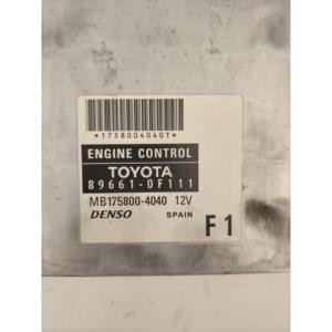 Centralina di Controllo Iniezione TOYOTA Corolla Verso 2a Serie 89661-OF111 2ADFTV Diesel 2200 (04>09) - Product Image 1