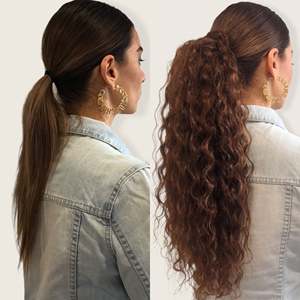 คลิปต่อผมมนุษย์แบบหยิกฟู # 4 เฉดสีน้ำตาลเกาลัดแบบลอนคลื่น - Product Image 6