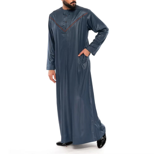 <b>Men's</b> Clothing Fashion <b>Kaftan</b> <b>Man</b> Muslim Clothes Jubba Thobe <b>Man</b> Loose With Side Pocket High Quality Islamic Clothing Comfort - Product Image 6