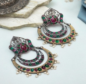 Unmatched Quality Adhiksha Oxidised Stud Earrings Big Discount Direct Sale From <b>Indian</b> Supplier - Product Image 1