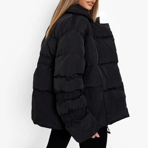2024 Custom Logo Crocheted <b>Puffer</b> <b>Jacket</b> for Men Breathable Eco-Friendly Winter Regular <b>Crop</b> Bubble Coat OEM Service Available - Product Image 1