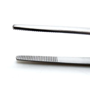 Pinzas de pulgar de acero inoxidable con punta dentada de 5,5 pulgadas y 1,8 cm, instrumentos quirúrgicos manuales para base de tejido de herida - Product Image 3