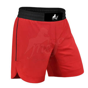 Short Pro Mma pour hommes avec panneau extensible et option de marque avec logo Short d'entraînement Mma pour hommes avec ceinture antidérapante - Product Image 3