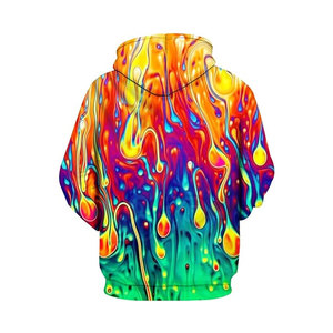 2024 nueva tendencia personalizada al por mayor adultos de gran tamaño 6XL Puff Hoodie ligero cómodo 3D impreso polar pulóver para invierno - Product Image 2