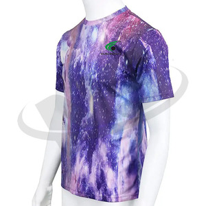 เสื้อยืดผู้ชายทรงหลวมผ้าคอตตอน100% ลำลองแนวสปอร์ตสำหรับผู้ชายเสื้อผ้าฟิตเนสพิมพ์ลายดิจิตอลพิมพ์ซับลิเมชันน้ำหนักเบา - Product Image 1