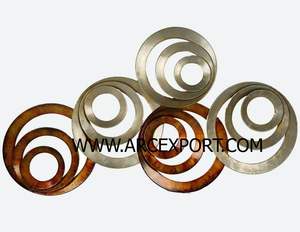 Nouvel art mural attrayant en métal doré Formes d'arrondi Art mural Événements de mariage et décoration d'hôtel Art mural à un prix abordable - Product Image 6