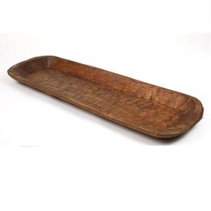 Cuenco de masa tallado a mano de elegancia rústica hecho por artesanos de la India Cuenco de masa de madera hecho a mano rústico para servir en el hogar del hotel - Product Image 4